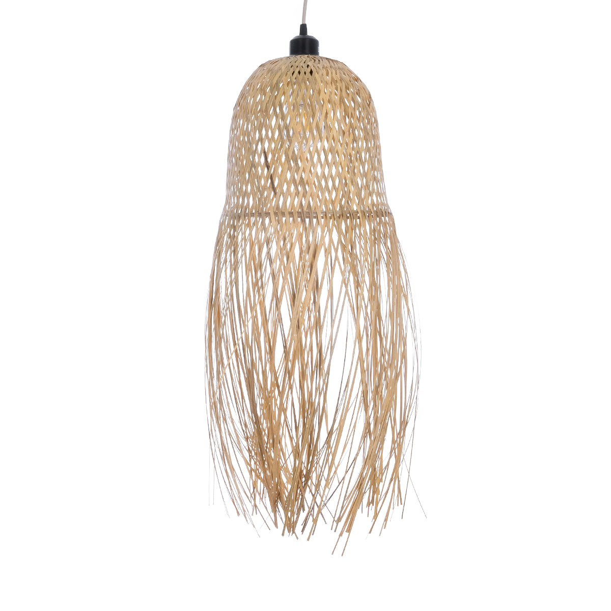 MANILA 01713 Boho Κρεμαστό Φωτιστικό Οροφής με Ντουί 1 x E27 AC 220-240V IP20 - Μπεζ - Μ25 x Π25 x Υ60