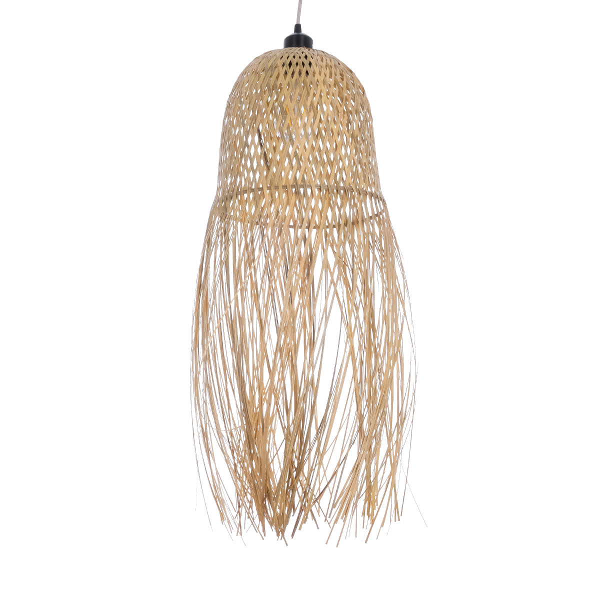 MANILA 01713 Boho Κρεμαστό Φωτιστικό Οροφής με Ντουί 1 x E27 AC 220-240V IP20 - Μπεζ - Μ25 x Π25 x Υ60