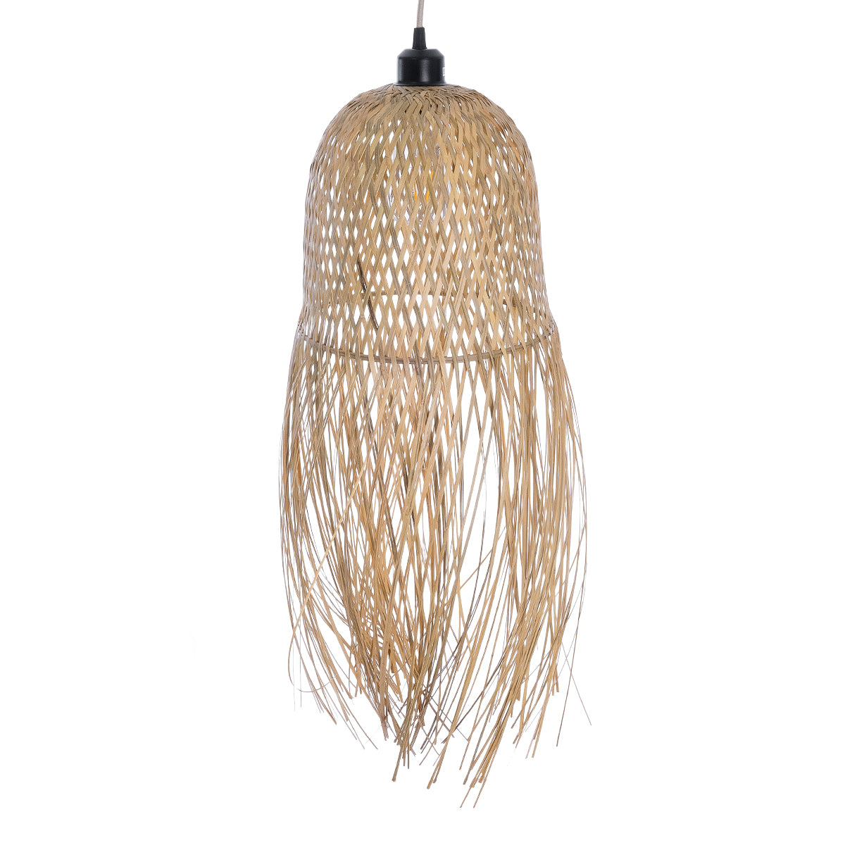 MANILA 01713 Boho Κρεμαστό Φωτιστικό Οροφής με Ντουί 1 x E27 AC 220-240V IP20 - Μπεζ - Μ25 x Π25 x Υ60