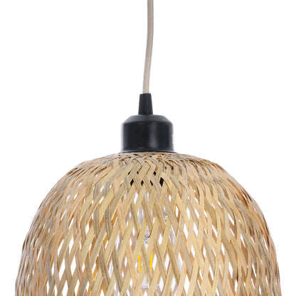 MANILA 01713 Boho Κρεμαστό Φωτιστικό Οροφής με Ντουί 1 x E27 AC 220-240V IP20 - Μπεζ - Μ25 x Π25 x Υ60