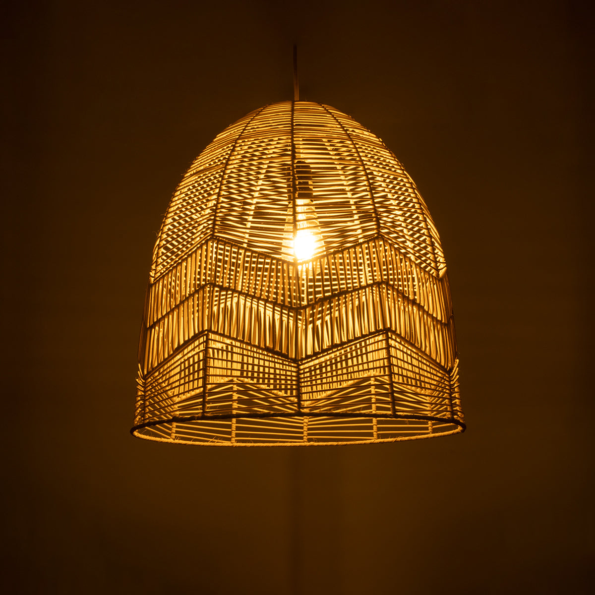 ALOHA 01751 Boho Κρεμαστό Φωτιστικό Οροφής με Ντουί 1 x E27 AC 220-240V IP20 - Μπεζ - Μ45 x Π45 x Υ48