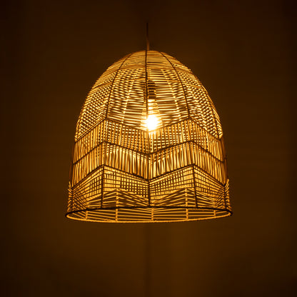 ALOHA 01751 Boho Κρεμαστό Φωτιστικό Οροφής με Ντουί 1 x E27 AC 220-240V IP20 - Μπεζ - Μ45 x Π45 x Υ48