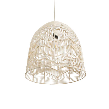 ALOHA 01751 Boho Κρεμαστό Φωτιστικό Οροφής με Ντουί 1 x E27 AC 220-240V IP20 - Μπεζ - Μ45 x Π45 x Υ48