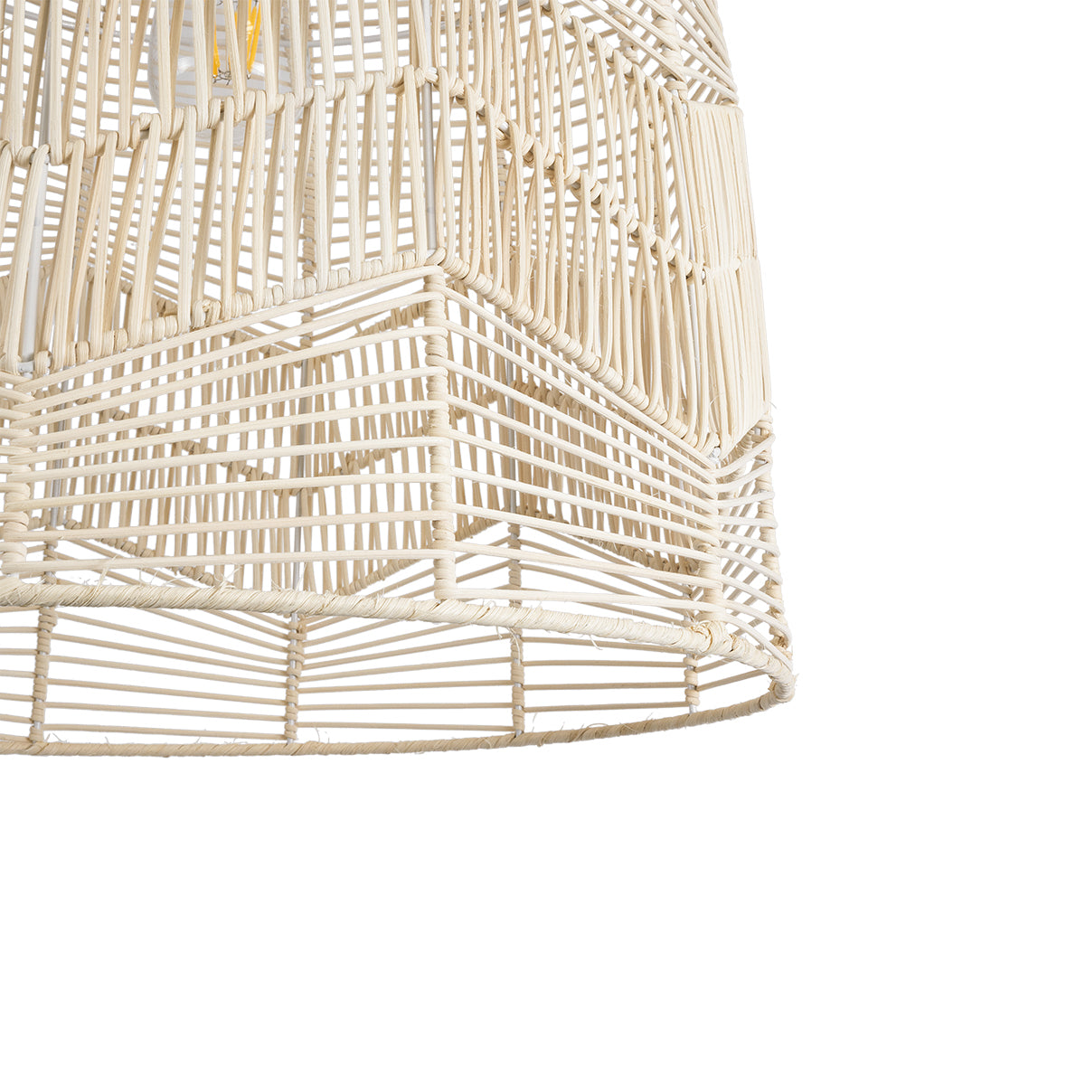 ALOHA 01751 Boho Κρεμαστό Φωτιστικό Οροφής με Ντουί 1 x E27 AC 220-240V IP20 - Μπεζ - Μ45 x Π45 x Υ48