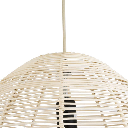 ALOHA 01751 Boho Κρεμαστό Φωτιστικό Οροφής με Ντουί 1 x E27 AC 220-240V IP20 - Μπεζ - Μ45 x Π45 x Υ48