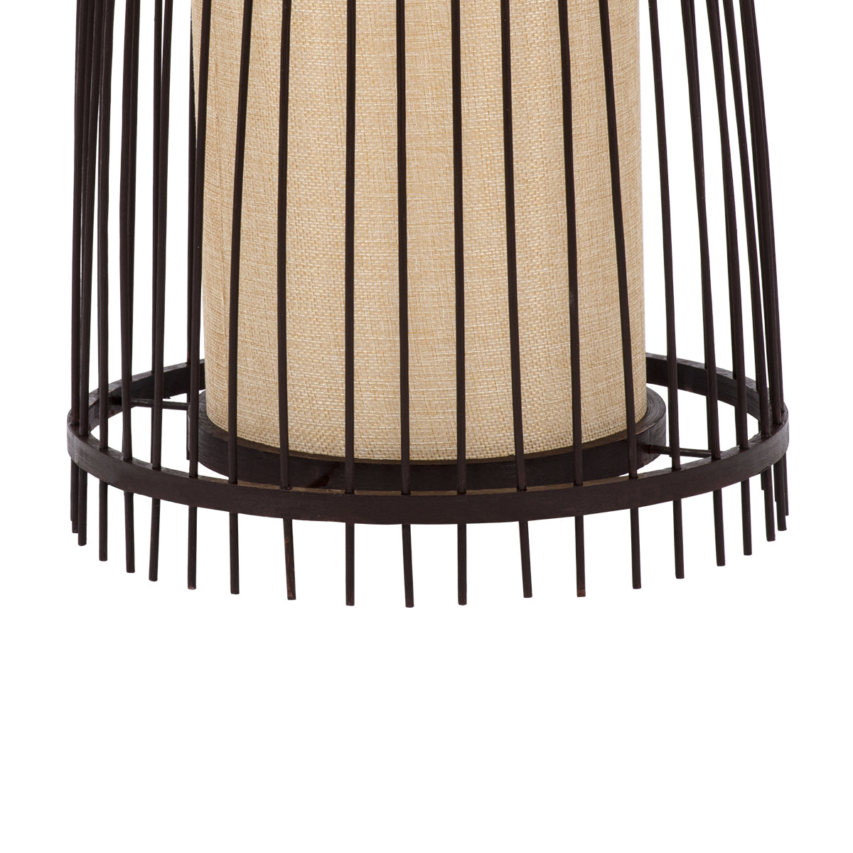 AZORES 01754 Boho Επιδαπέδιο Φωτιστικό με Ντουί 1 x E27 AC 220-240V IP20 - Καφέ & Μπεζ - Μ30 x Π30 x Υ90