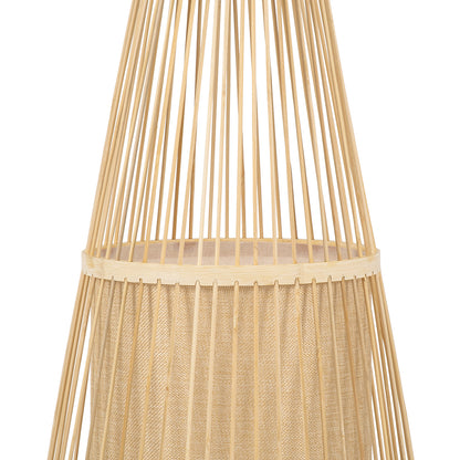 AZORES 01755 Boho Επιδαπέδιο Φωτιστικό με Ντουί 1 x E27 AC 220-240V IP20 - Μπεζ - Μ40 x Π40 x Υ150