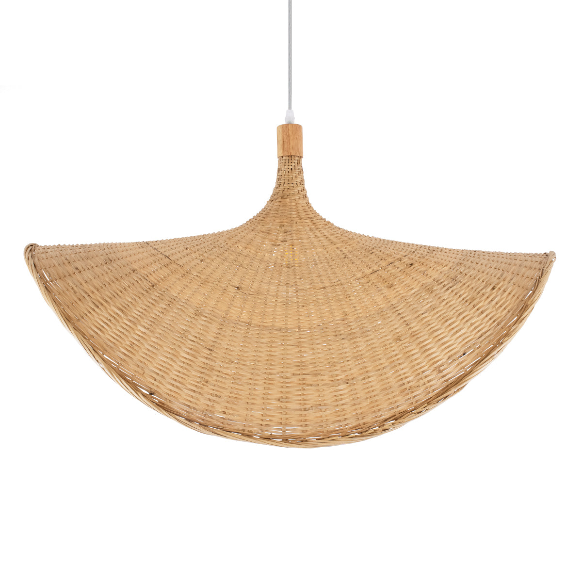 CUBA 01767 Boho Κρεμαστό Φωτιστικό Οροφής με Ντουί 1 x E27 AC 220-240V IP20 - Μπεζ - Μ80 x Π80 x Υ49