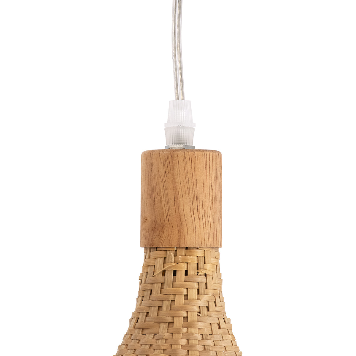 CUBA 01767 Boho Κρεμαστό Φωτιστικό Οροφής με Ντουί 1 x E27 AC 220-240V IP20 - Μπεζ - Μ80 x Π80 x Υ49