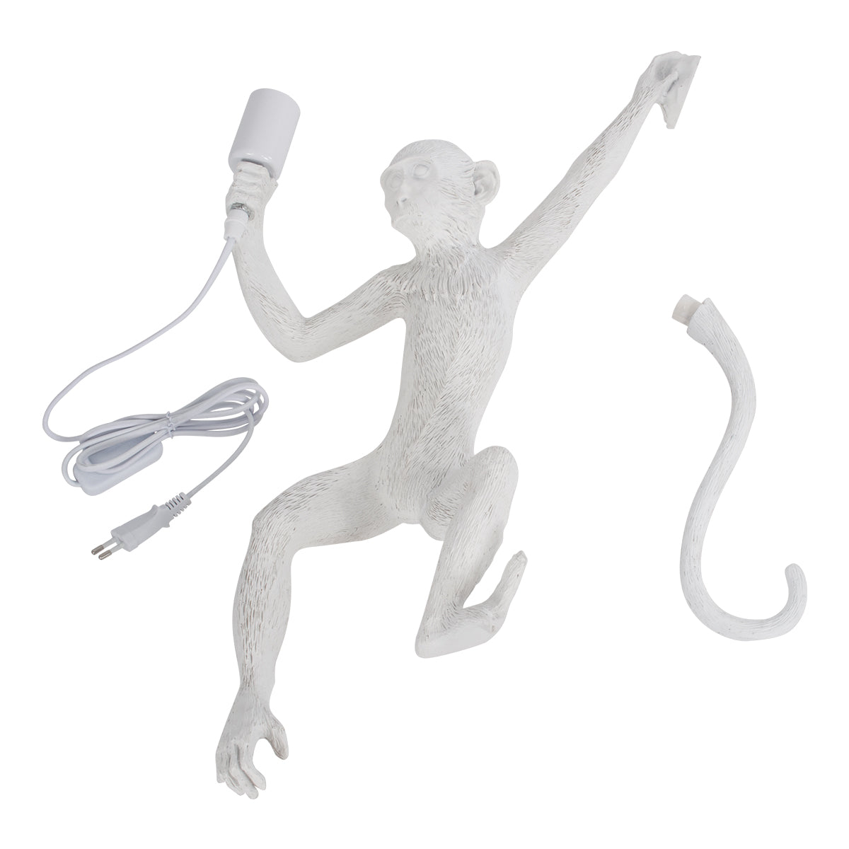 APES 01805 Μοντέρνο Φωτιστικό Τοίχου - Απλίκα με Ντουί 1 x E27 AC 220-240V IP20 - Λευκό - Μ34 x Π31 x Υ61