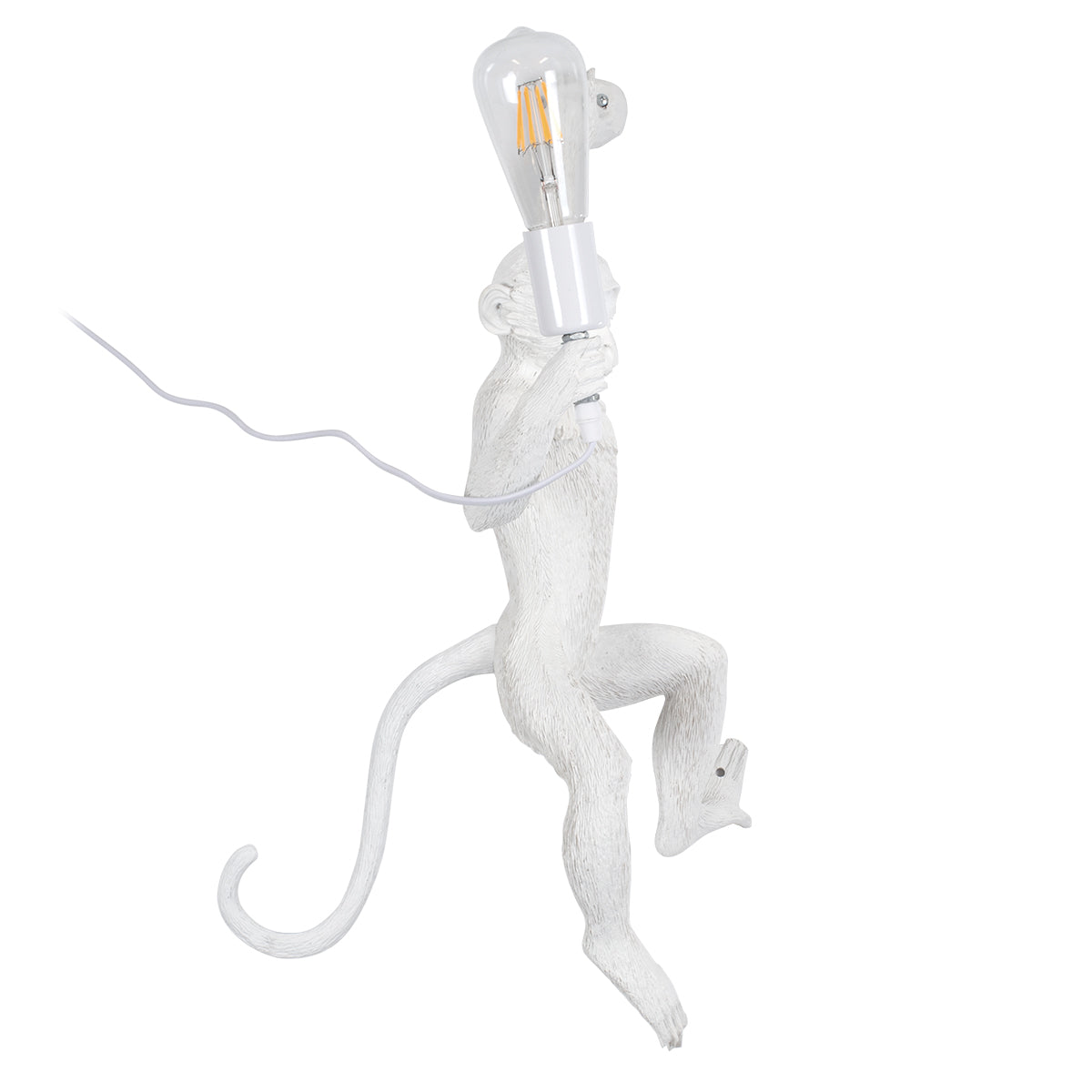 APES 01805 Μοντέρνο Φωτιστικό Τοίχου - Απλίκα με Ντουί 1 x E27 AC 220-240V IP20 - Λευκό - Μ34 x Π31 x Υ61