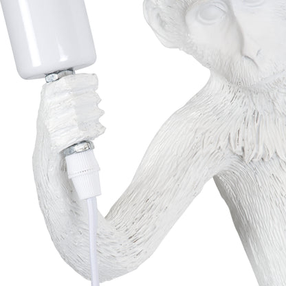 APES 01805 Μοντέρνο Φωτιστικό Τοίχου - Απλίκα με Ντουί 1 x E27 AC 220-240V IP20 - Λευκό - Μ34 x Π31 x Υ61