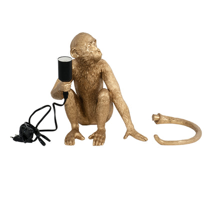 APES 01809 Μοντέρνο Επιτραπέζιο Φωτιστικό Πορτατίφ με Ντουί 1 x E27 AC 220-240V IP20 - Χρυσό - Μ30 x Π27 x Υ30