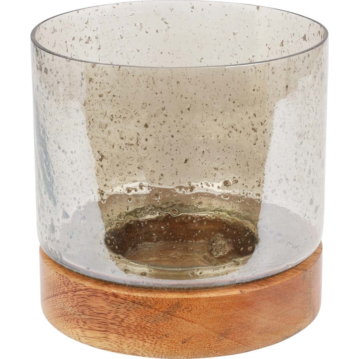 Κηροπήγιο από Γυαλί & Mango 7x7x17