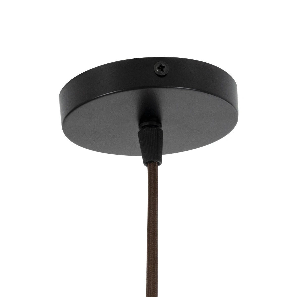 KENTUCKY 01893 Vintage Κρεμαστό Φωτιστικό Πλέγμα Μονόφωτο 1 x E27 IP20 Καφέ Μέταλλο - Μ60 x Π60 x Υ52cm