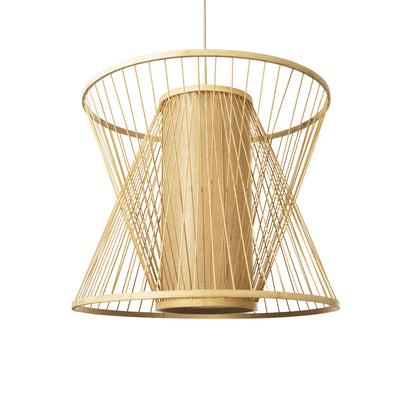 HIBISCUS 01925 Boho Κρεμαστό Φωτιστικό Οροφής με Ντουί 1 x E27 AC 220-240V IP20 - Μπεζ - Μ60 x Π60 x Υ50