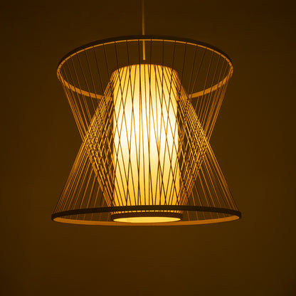 HIBISCUS 01925 Boho Κρεμαστό Φωτιστικό Οροφής με Ντουί 1 x E27 AC 220-240V IP20 - Μπεζ - Μ60 x Π60 x Υ50