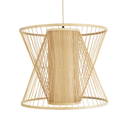 HIBISCUS 01925 Boho Κρεμαστό Φωτιστικό Οροφής με Ντουί 1 x E27 AC 220-240V IP20 - Μπεζ - Μ60 x Π60 x Υ50