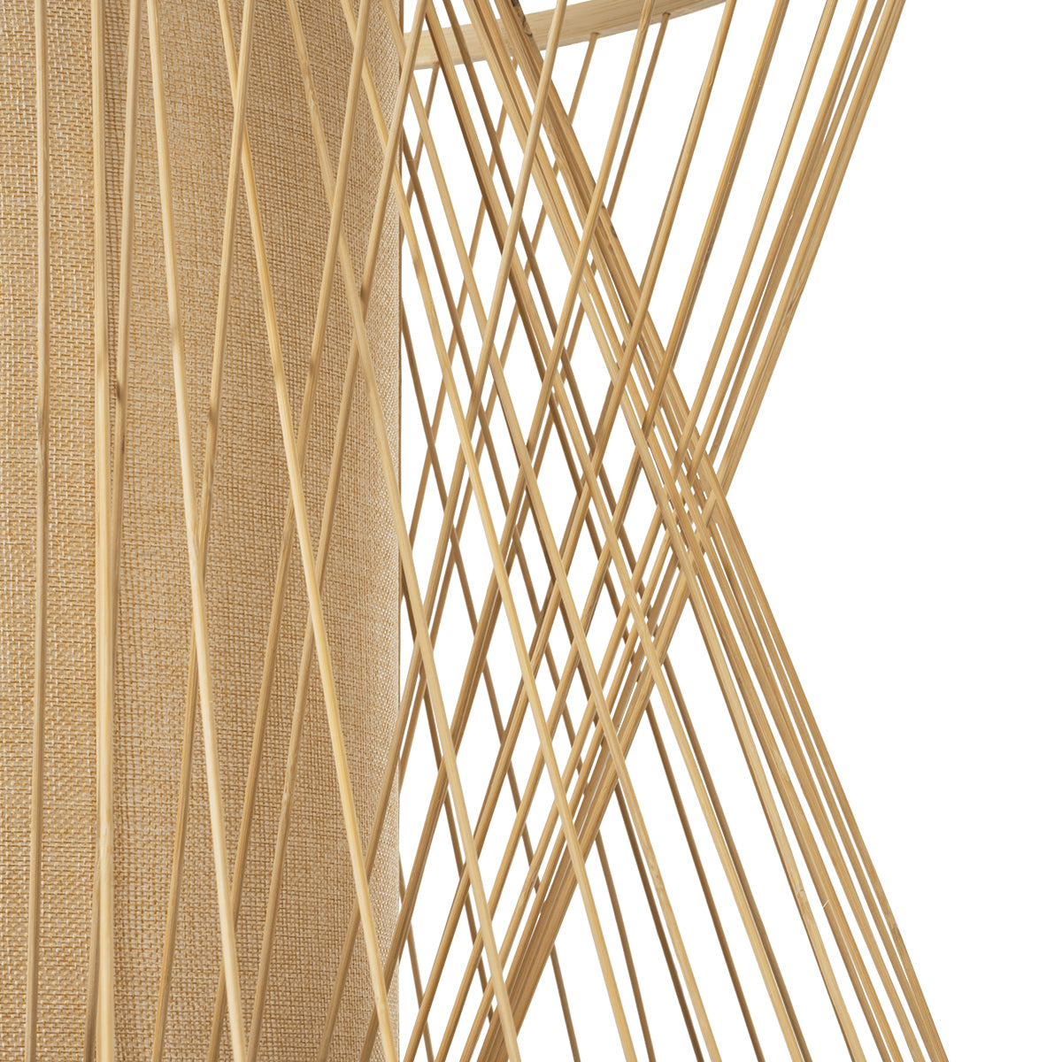 HIBISCUS 01925 Boho Κρεμαστό Φωτιστικό Οροφής με Ντουί 1 x E27 AC 220-240V IP20 - Μπεζ - Μ60 x Π60 x Υ50