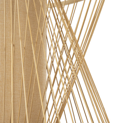 HIBISCUS 01925 Boho Κρεμαστό Φωτιστικό Οροφής με Ντουί 1 x E27 AC 220-240V IP20 - Μπεζ - Μ60 x Π60 x Υ50