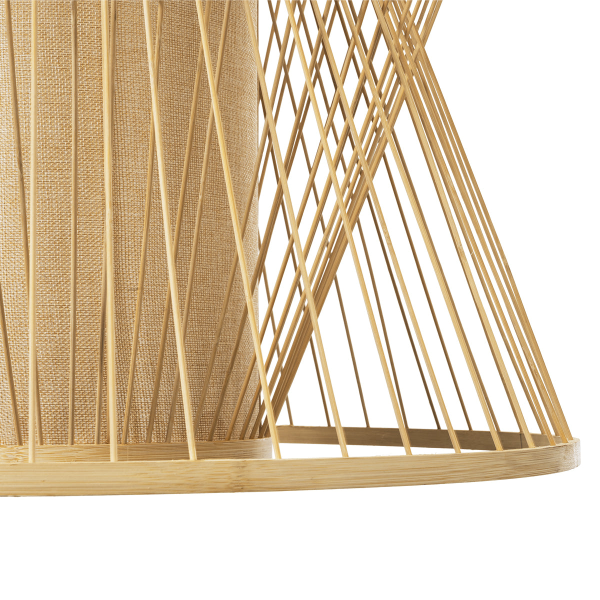 HIBISCUS 01925 Boho Κρεμαστό Φωτιστικό Οροφής με Ντουί 1 x E27 AC 220-240V IP20 - Μπεζ - Μ60 x Π60 x Υ50