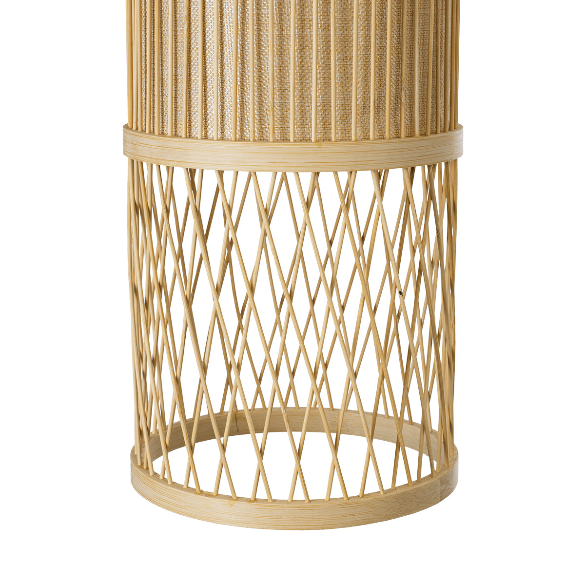 HIBISCUS 01933 Boho Κρεμαστό Φωτιστικό Οροφής με Ντουί 1 x E27 AC 220-240V IP20 - Μπεζ - Μ20 x Π20 x Υ70