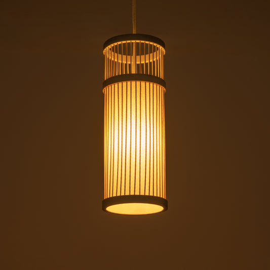 HIBISCUS 01937 Boho Κρεμαστό Φωτιστικό Οροφής με Ντουί 1 x E27 AC 220-240V IP20 - Μπεζ - Μ13 x Π13 x Υ35