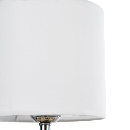 HASUMI 01958 Boho Επιτραπέζιο Φωτιστικό Πορτατίφ με Ντουί 1 x E27 AC 220-240V IP20 - Μπεζ & Λευκό - Μ18 x Π18 x Υ36