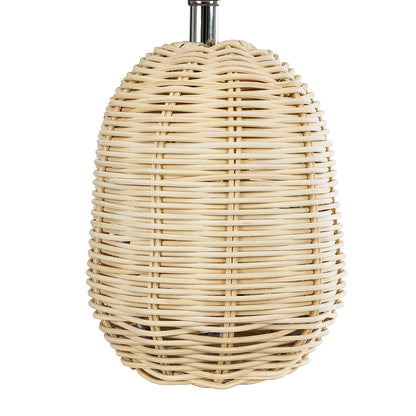 HASUMI 01958 Boho Επιτραπέζιο Φωτιστικό Πορτατίφ με Ντουί 1 x E27 AC 220-240V IP20 - Μπεζ & Λευκό - Μ18 x Π18 x Υ36