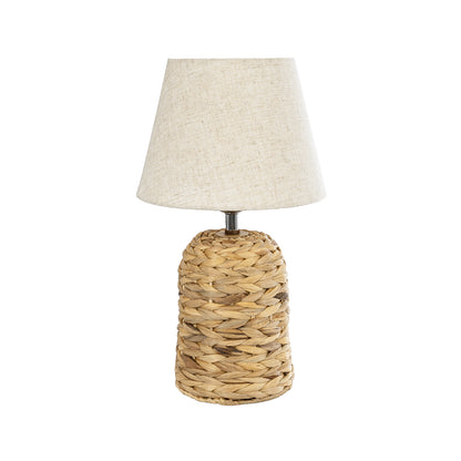 HOLOKAI 01960 Boho Επιτραπέζιο Φωτιστικό Πορτατίφ με Ντουί 1 x E27 AC 220-240V IP20 - Μπεζ & Λευκό - Μ23 x Π23 x Υ40