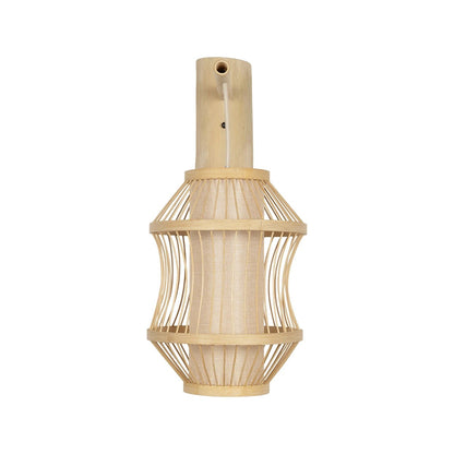 TULUM 01971 Boho Wall Light - Sconce with 1 x E27 AC 220-240V IP20 Socket - Beige - L24 x W32 x H55