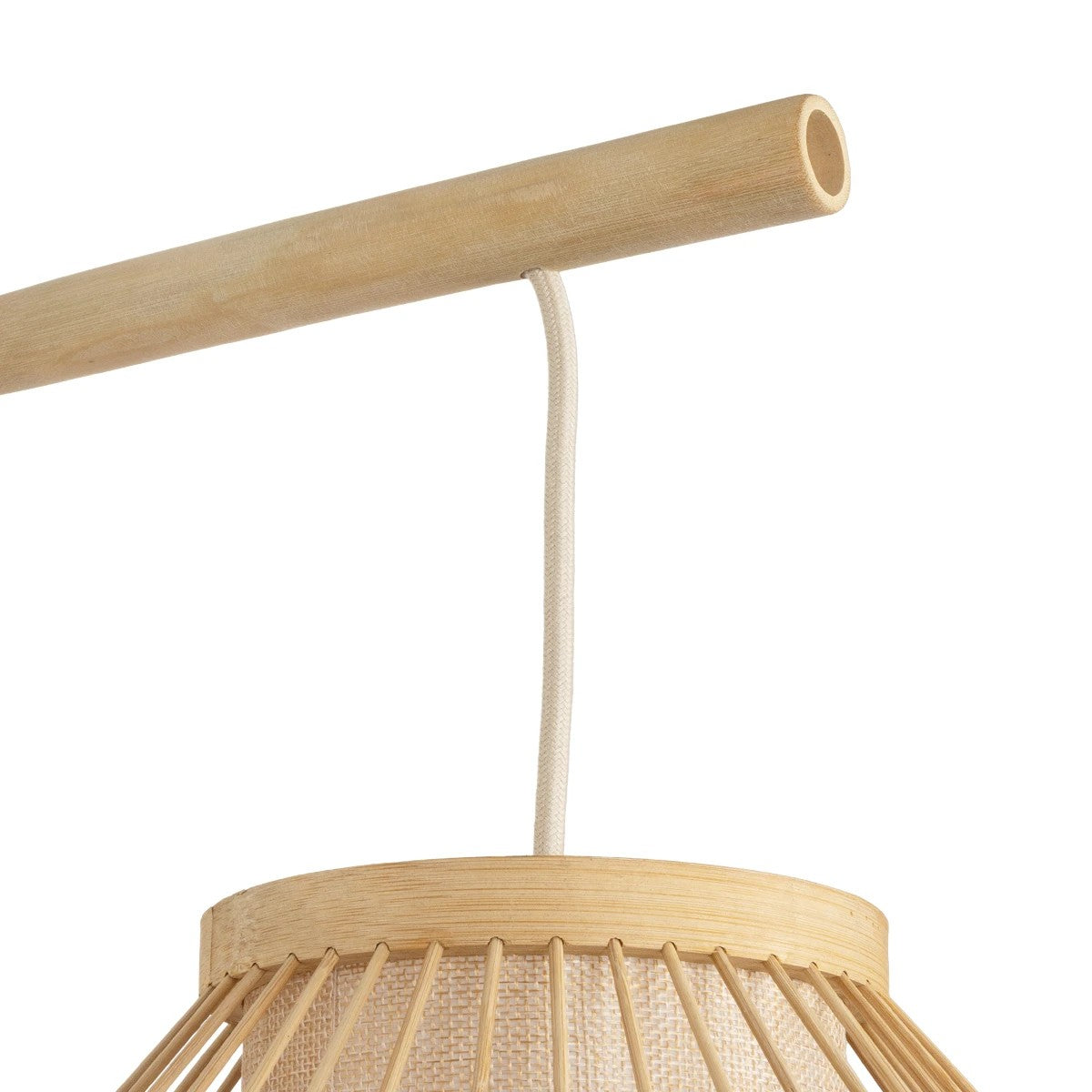 TULUM 01971 Boho Wall Light - Sconce with 1 x E27 AC 220-240V IP20 Socket - Beige - L24 x W32 x H55