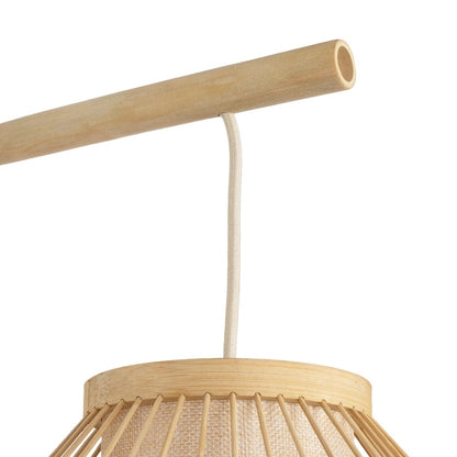 TULUM 01971 Boho Wall Light - Sconce with 1 x E27 AC 220-240V IP20 Socket - Beige - L24 x W32 x H55