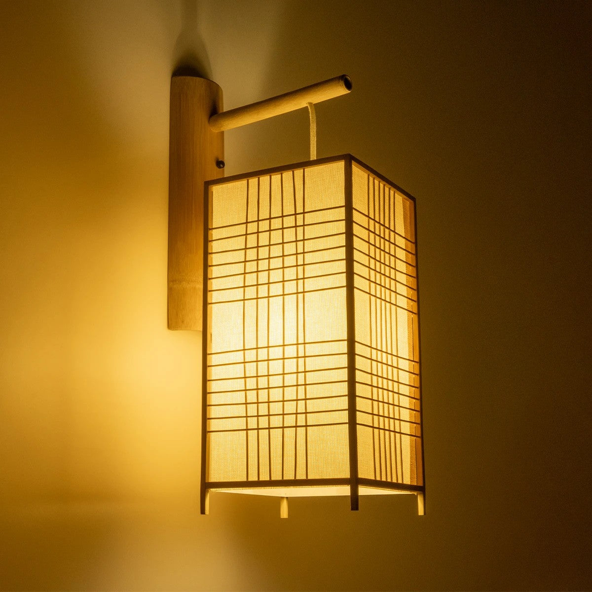 KOMO 01976 Boho Wall Light - Sconce with 1 x E27 AC 220-240V IP20 Socket - Beige - L20 x W30 x H60