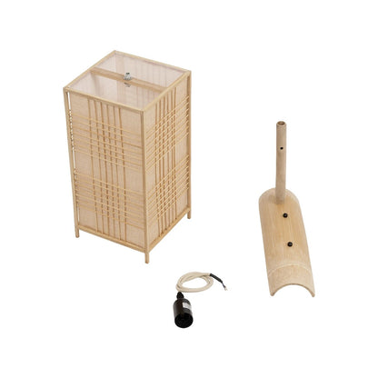 KOMO 01976 Boho Wall Light - Sconce with 1 x E27 AC 220-240V IP20 Socket - Beige - L20 x W30 x H60