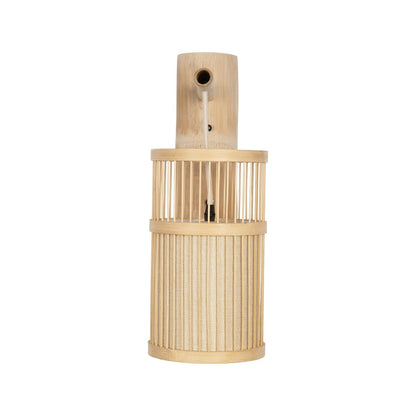 TULUM 01978 Boho Wall Light - Sconce with 1 x E27 AC 220-240V IP20 Socket - Beige - L16 x W26.5 x H47
