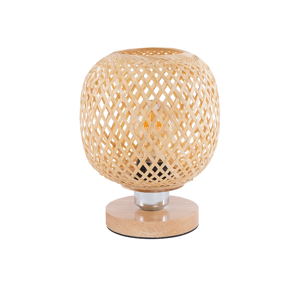 KERRY 01981 Boho Επιτραπέζιο Φωτιστικό Πορτατίφ με Ντουί 1 x E27 AC 220-240V IP20 - Μπεζ - Μ18 x Π18 x Υ25