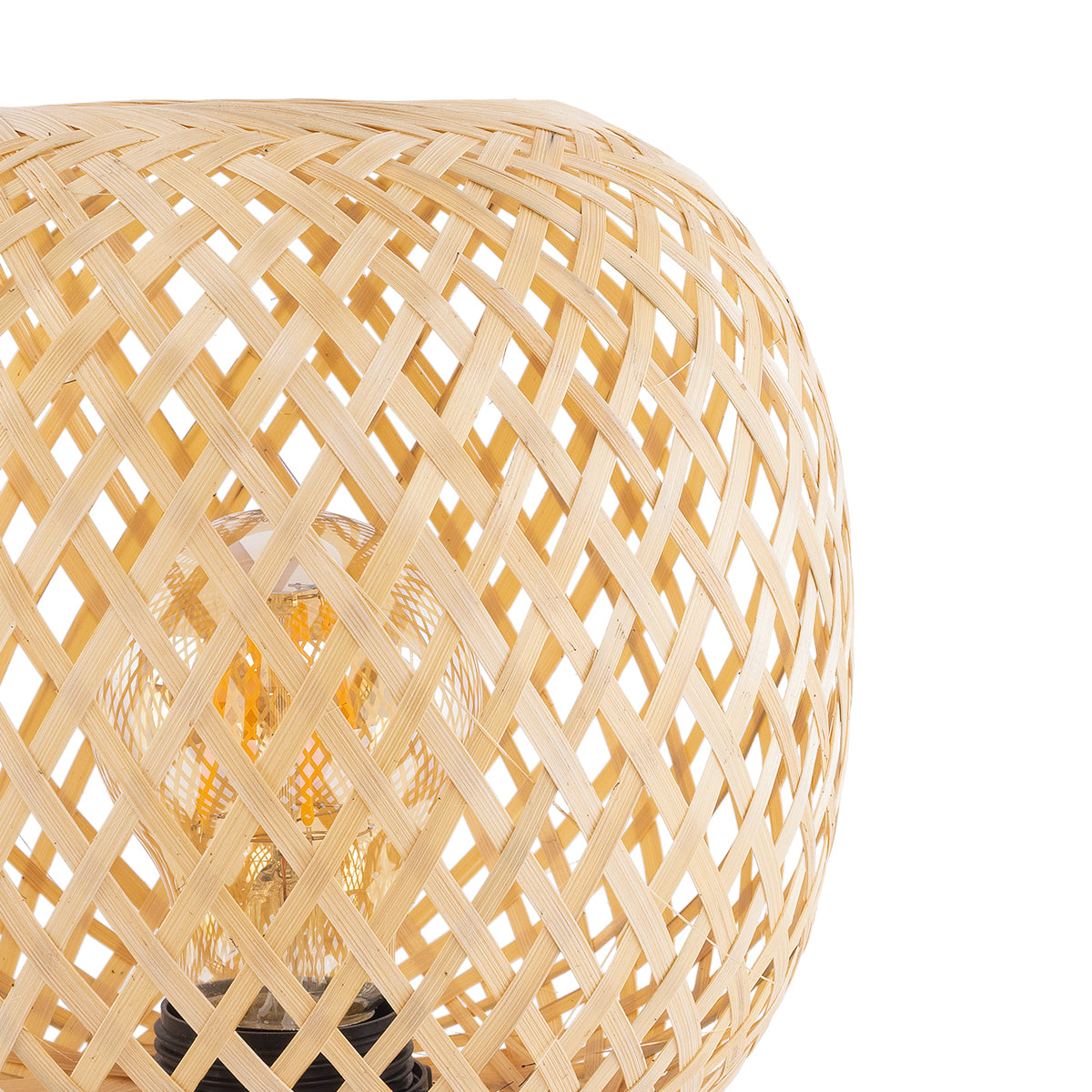 KERRY 01981 Boho Επιτραπέζιο Φωτιστικό Πορτατίφ με Ντουί 1 x E27 AC 220-240V IP20 - Μπεζ - Μ18 x Π18 x Υ25