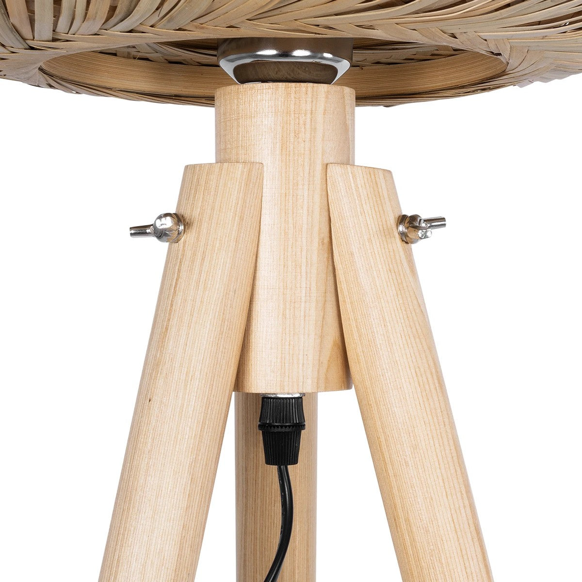 POPPY 01983 Boho Επιδαπέδιο Φωτιστικό με Ντουί 1 x E27 AC 220-240V IP20 - Μπεζ - Μ58 x Π58 x Υ143