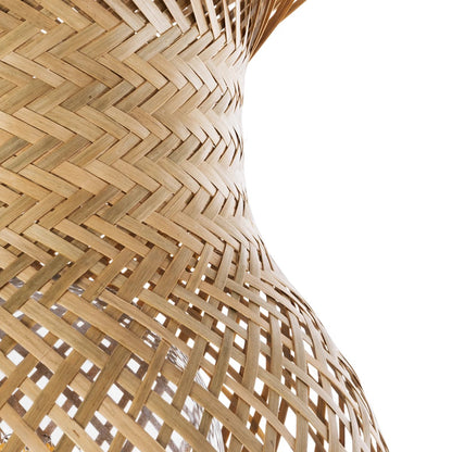 POPPY 01984 Boho Επιδαπέδιο Φωτιστικό Μονόφωτο 1 x E27 IP20 Μπεζ Ξύλο - Μ58 x Π58 x Υ168cm