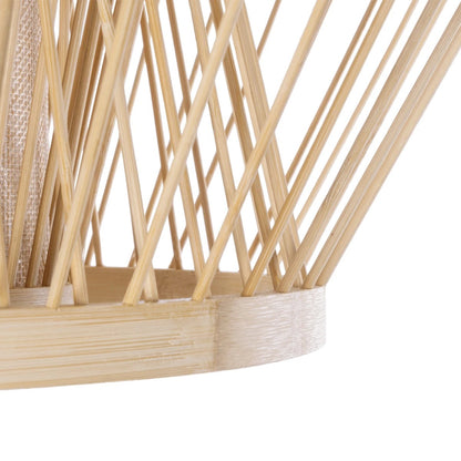 POPPY 01985 Boho Επιδαπέδιο Φωτιστικό Μονόφωτο 1 x E27 IP20 Μπεζ Ξύλο - Μ58 x Π58 x Υ151cm