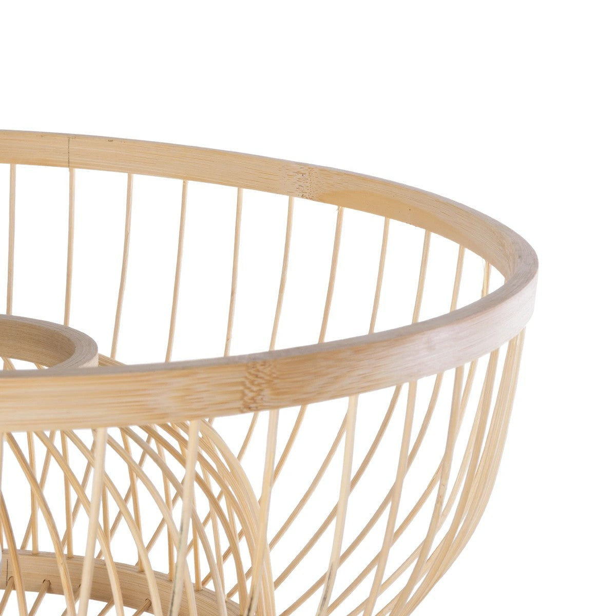 POPPY 01986 Boho Επιδαπέδιο Φωτιστικό Μονόφωτο 1 x E27 IP20 Μπεζ Ξύλο - Μ58 x Π58 x Υ141cm