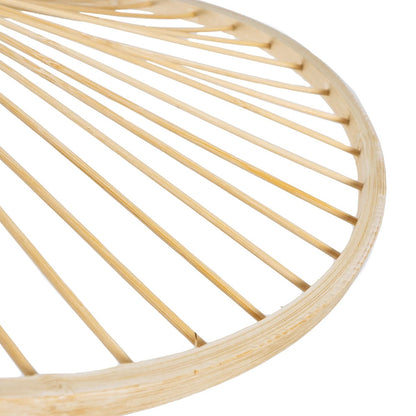 POPPY 01987 Boho Επιδαπέδιο Φωτιστικό Μονόφωτο 1 x E27 IP20 Μπεζ Ξύλο - Μ58 x Π58 x Υ138cm