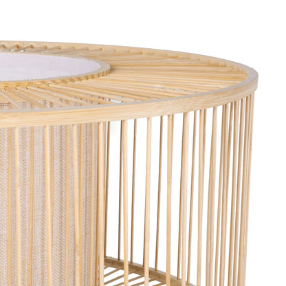 POPPY 01988 Boho Επιδαπέδιο Φωτιστικό με Ντουί 1 x E27 AC 220-240V IP20 - Μπεζ - Μ58 x Π58 x Υ145