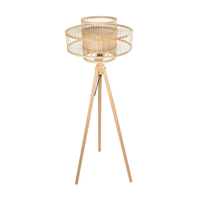 POPPY 01989 Boho Επιδαπέδιο Φωτιστικό με Ντουί 1 x E27 AC 220-240V IP20 - Μπεζ - Μ58 x Π58 x Υ149