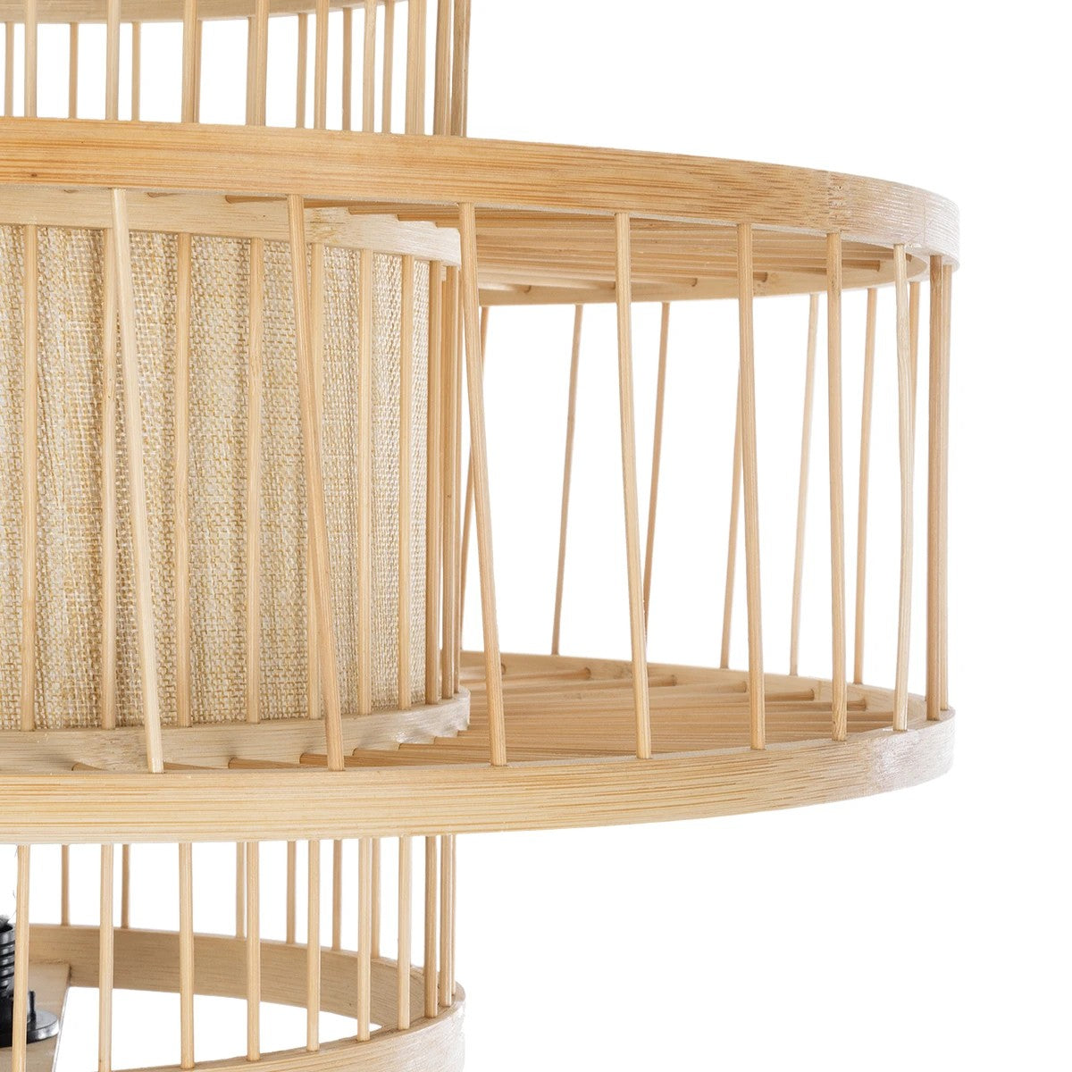 POPPY 01989 Boho Επιδαπέδιο Φωτιστικό με Ντουί 1 x E27 AC 220-240V IP20 - Μπεζ - Μ58 x Π58 x Υ149