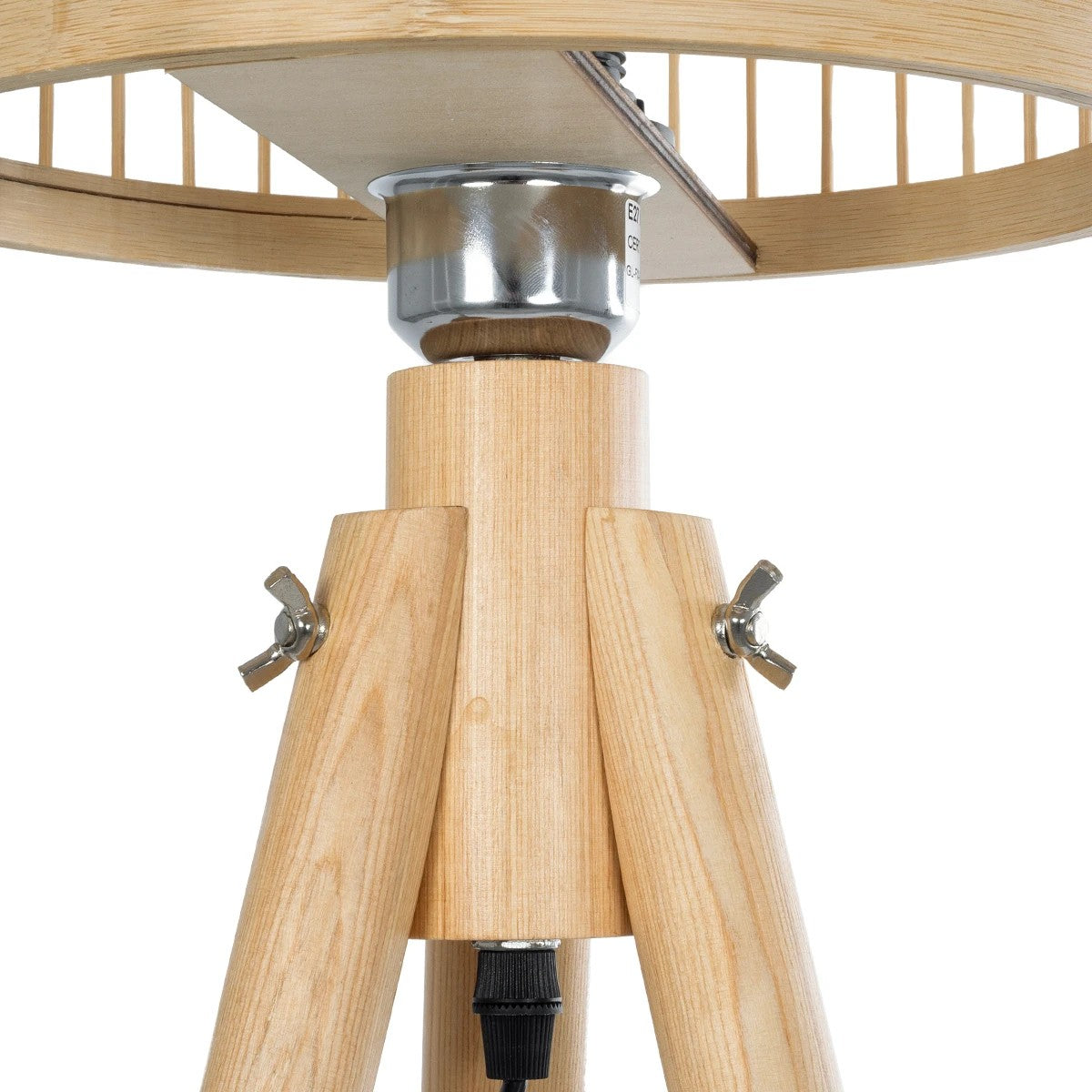 POPPY 01989 Boho Επιδαπέδιο Φωτιστικό με Ντουί 1 x E27 AC 220-240V IP20 - Μπεζ - Μ58 x Π58 x Υ149