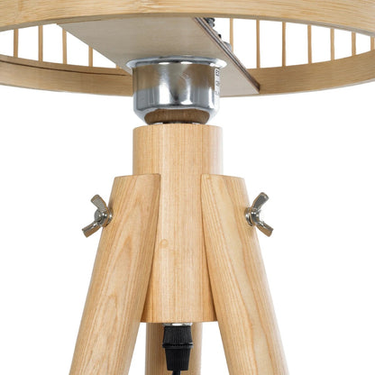 POPPY 01989 Boho Επιδαπέδιο Φωτιστικό με Ντουί 1 x E27 AC 220-240V IP20 - Μπεζ - Μ58 x Π58 x Υ149