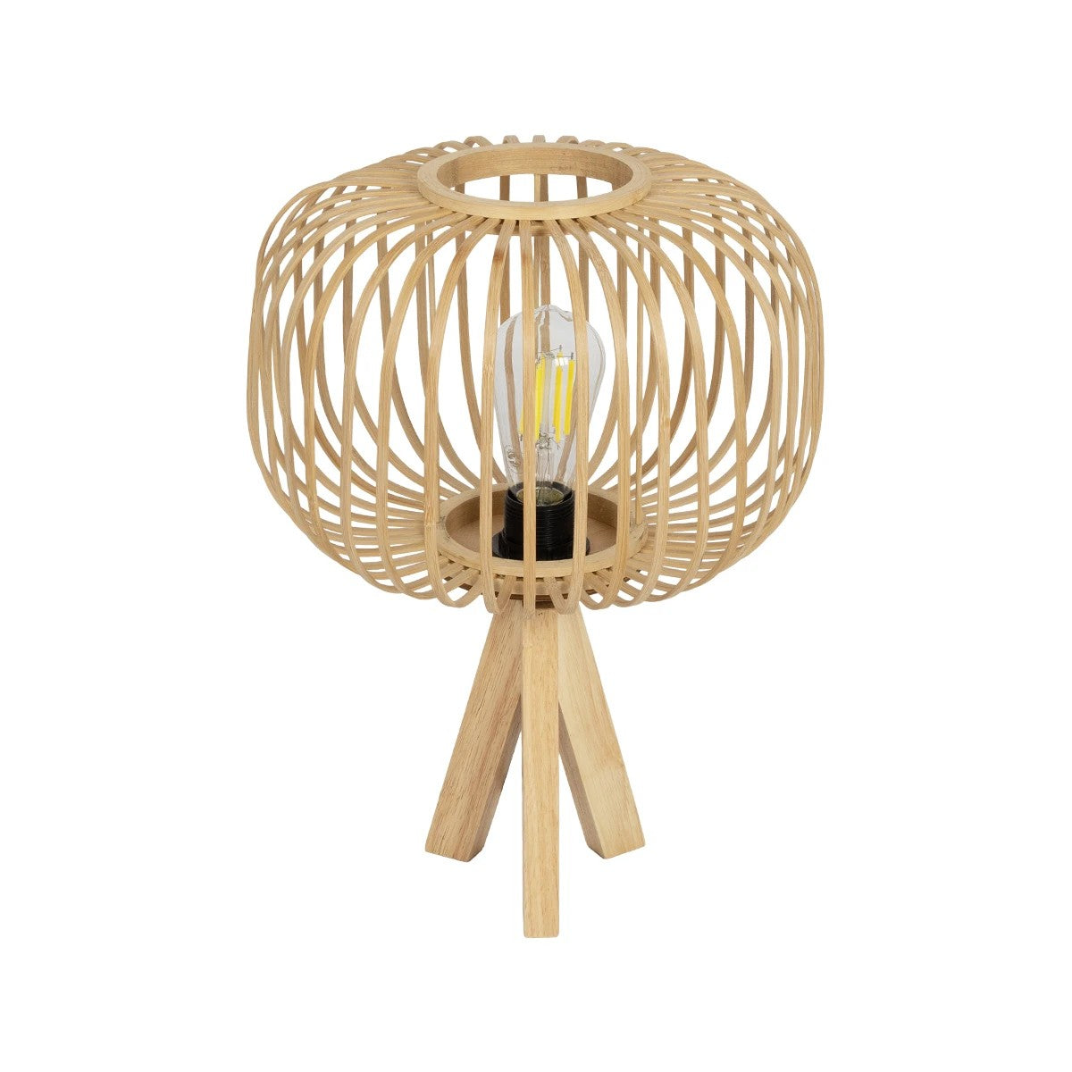 CHORD 01990 Boho Table Lamp with 1 x E27 AC 220-240V IP20 - Beige - L31 x W31 x H43