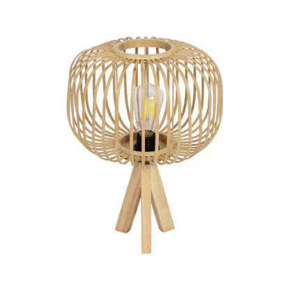 CHORD 01990 Boho Table Lamp with 1 x E27 AC 220-240V IP20 - Beige - L31 x W31 x H43